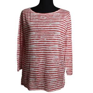 Majestic Paris for Neiman Marcus 3/4 Sleeve‎ Top Size 2 ( Small) 100% Linen